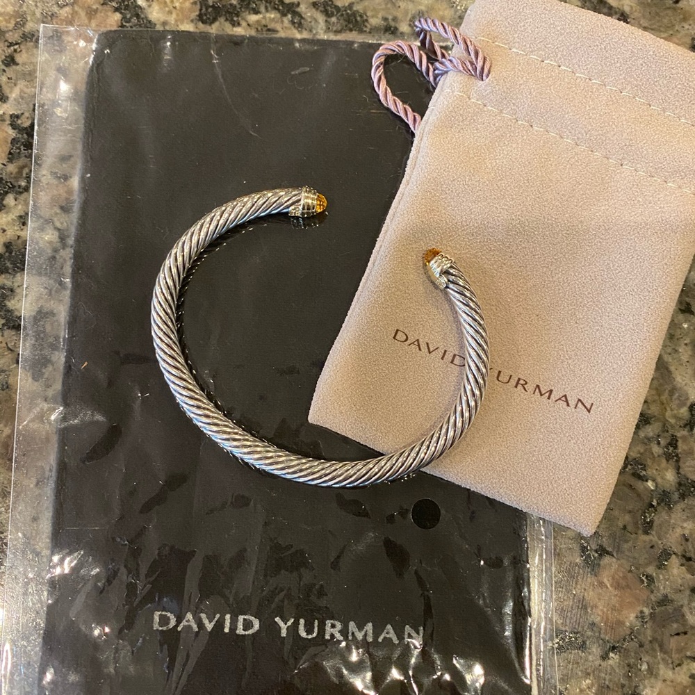David Yurman citrine classic cable bracelet